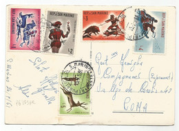Delcampe - P6373 Repubblica Di San Marino - Seconda Torre - Panorama - Nice Stamps Timbres Francobolli / Viaggiata 1961 - San Marino