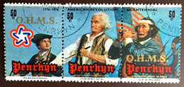 Delcampe - Penrhyn 1978 American Revolution Official Cancelled To Order Never Hinged - Penrhyn