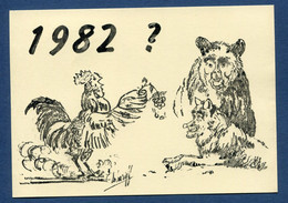 ⭐ France - Carte Postale - Le Coq - Le Loup - L'ours ⭐ - Réceptions