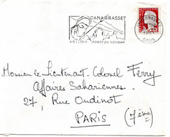 ALGERIE  1961 =  TAMANRASSET / OASIS = FLAMME Sur Timbre Français = SECAP Illustrée ' PORTE Du HOGGAR' - Covers & Documents