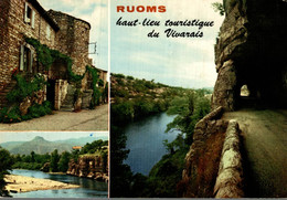 Delcampe - 07 RUOMS LE VIEUX VILLAGE LE ROCHER DE SAMPZON ET LE DEFILE - Ruoms