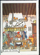Delcampe - ►    CPSM Illustration Signée    Corse Le Vin De Corse   Fusil Cafetière - Bastia