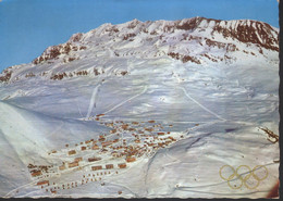 Delcampe - CPM Alpe D'huez Avec Oblitération Jeux Olympiques Bobsleigh - Grenoble 1968 - Olympic Cancel - Olympische Spiele