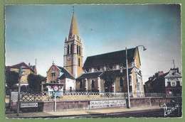 Delcampe - CPSM Vue Rare - VAL DE MARNE - MAISON ALFORT - ÉGLISE SAINT RÉMI - Publicité SIMCA - édition Raymon / 472 - Maisons Alfort