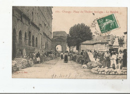 Delcampe - ORANGE 160 PLACE DU THEATRE ANTIQUE LE MARCHE (BELLE ANIMATION) - Orange