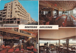 Delcampe - 66. CANET- PLAGE. CPSM. MULTIVUES. BRASSERIE " GUILLEDOU ". 4 VUES EXTERIEURE ET INTERIEURES - Canet Plage