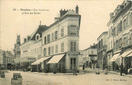 Meulan * La Rue Gambetta * La Rue Des écoles * Restaurant * Hôtel * Commerces Magasins - Meulan