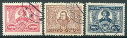 POLAND 1923 Copernicus Anniversary Used. Michel 182-84 - Usados