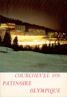Delcampe - COURCHEVEL  1850   ( SAVOIE )   VUE DE NUIT SUR PATINOIRE OLYMPIQUE - Courchevel