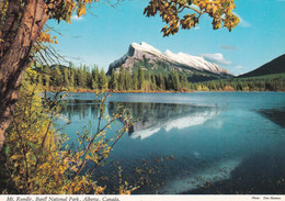 A11499- MOUNT RUNDLE, SECOND VERMILION LAKE, REV.ROBERT TYRRELL RUNDLE, BANFF NATIONAL PARK ALBERTA CANADA POSTCARD - Banff