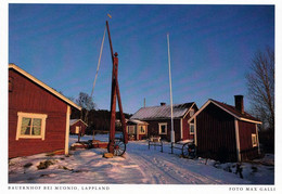 2 AK Finnland / Lappland * Bauernhof Und Eine Winterlandschaft Bei Muonio In Lappland - Nördlich Des Polarkreises * - Finland