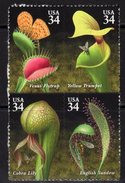USA 2001 Carnivorous Plants, Block Of 4, MNH (SG 3997/4000) - Unused Stamps