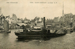 St Servan * 1904 * La Cale * Bateau Roue Vapeur - Saint Servan