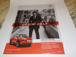 PUBLICITE JACQUES DUTRONC ET  VOITURE CITROEN E MEHARI 2016 - Cars