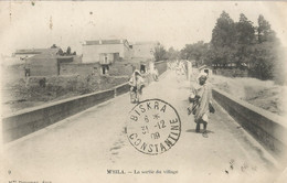 CPA - M'Sila - La Sortie Du Village - M'Sila