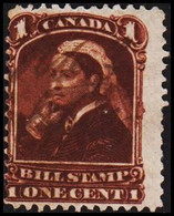 1890. CANADA BILL STAMP. Victoria. ONE CENT. 
 () - JF422992 - Local, Strike, Seals & Cinderellas