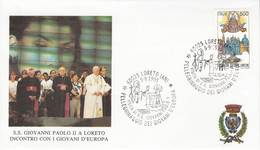 ITALIE  1995 PAPE JEAN PAUL II A LORETO - Covers & Documents