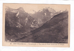 Delcampe - CPA :  14 X 9  -  SIXT  -  Vue  Générale  -  Vue Prise De Porte, Découvrant 17 Villages - Sixt-Fer-à-Cheval