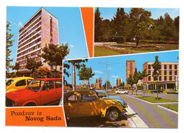 Delcampe - Serbie--NOVOG SADA -- Posdrav Iz......Multivues  ( Voitures Dont  VW )..... à Saisir - Serbien