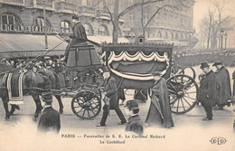 CPA 75 PARIS FUNERAILLES DE S.Em. Mgr LE CARDINAL RICHARD LE CORBILLARD - Other & Unclassified