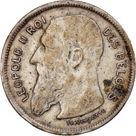 Monnaie, Belgique, 2 Francs, 2 Frank, 1909, TB+, Argent, KM:58.1 - 2 Francs