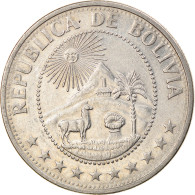 Monnaie, Bolivie, Peso Boliviano, 1978, TTB, Nickel Clad Steel, KM:192 - Bolivie