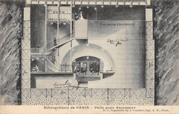 CPA 75 PARIS METROPOLITAIN DE PARIS PUITS POUR ASCENSEUR L.CHAGNAUD - Other & Unclassified