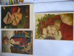 Delcampe - PARIS (75) Musée Du Louvre : La Vierge Et L'enfant, La Vierge Au Coussin Vert , Dante  - LOT De 3 CPM - Albertville