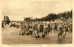 Chatelaillon * Hydravion Amerri Le 18 Juillet 1927 * Aviation Avion Aviateur * Bain Baigneurs - Châtelaillon-Plage