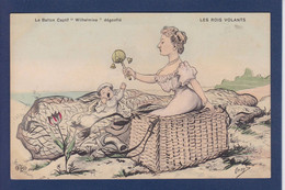 Delcampe - CPA ORENS Satirique Caricature Par Orens Non Circulé Wihelmine Aviation Ballon Rond Aérostation Hollande - Orens
