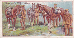 Army Life, Players Cigarette Card 1910, Original Antique Card, Military, 7 Watering Horses - Player's