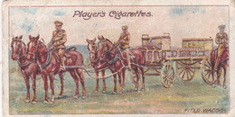 Army Life, Players Cigarette Card 1910, Original Antique Card, Military, 2 Field Wagons - Player's