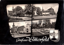 Gruss Aus Bitterfeld - Markt Mit Rathaus - Walther Rathenau Strasse - Im Stadtpark - 1965 - Germany DDR - Used - Bitterfeld