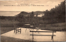 Delcampe - 22 TREBEURDEN - Paysage Sur La Mer Et Le Castel, Pris De La Terrasse De L'Hôtel Belle Vue   * - Trébeurden