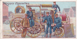 Army Life, Players Cigarette Card 1910, Original Antique Card, Military, 21 Searchlight Section - Player's