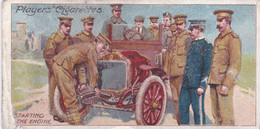 Army Life, Players Cigarette Card 1910, Original Antique Card, Military, 23 Starting The Engine - Player's