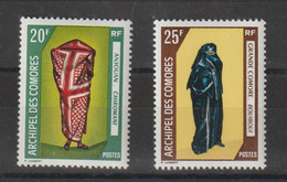 Comores 1970 Costumes Féminins 58-59 2 Val ** MNH - Ungebraucht