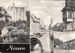 Delcampe - Nossen - Schloss - Rom Tor - Kloster Altzella - Markt - Huthaus Und Autobahnbrucke - 1976 - Germany - Used - Nossen
