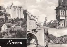 Nossen - Schloss - Rom Tor - Kloster Altzella - Markt - Huthaus Und Autobahnbrucke - 1976 - Germany - Used - Nossen