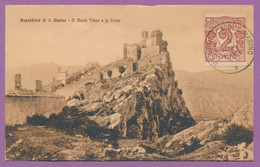 Delcampe - Repubblica Di S. Marino - Il Monte Titano E La Rocca - 1921 - San Marino