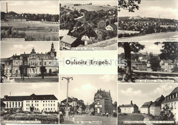 Oelsnitz - Albert Funk Kampfbahn - Rathaus - Hans Marchwitza - Ernst Thalmann Schule - Germany DDR - Unused - Oelsnitz I. Erzgeb.