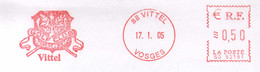 Delcampe - EMA Sur Lettre Entière - Slogan Meter Stamp On Full Letter - Golf Club De Vittel  - En Euros - Golf