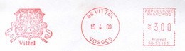 Delcampe - EMA Sur Lettre Entière - Slogan Meter Stamp On Full Letter - Golf Club De Vittel  - En Francs - Golf