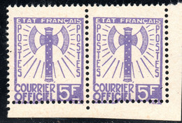 241.FRANCE,1943 OFFICIAL Y.T. 12 5.5FR.PAIR,MNH,AXE,WW II - Otros & Sin Clasificación