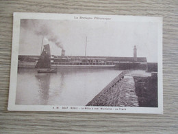 Delcampe - 22 BINIC LE MOLE A MER MONTANTE LE PHARE BATEAUX - Binic