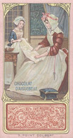 Delcampe - CHROMO CHOCOLAT D'AIGUEBELLE  LES POINTS DE COUTURE POINT COLBERT - Aiguebelle