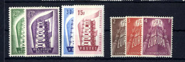 ** 1956/57, Serien "Europa" Von Luxemburg 1956-1957, Dazu Einige Länder 1956, Postfrisch - Other & Unclassified