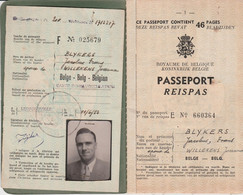 1953 - PASSEPORT BELGE - CONGO BELGE - Léopoldville - Jacobus  BLYKERS - Documents Historiques