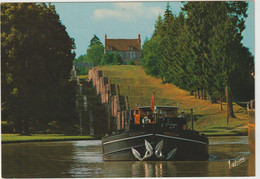 Delcampe - Péniche à Rogny (89 - Yonne) Les Sept écluses - Hausboote