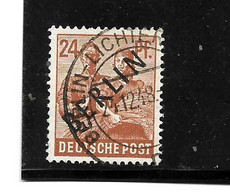 BERLIN Mi.Nr. 9 - 24 Pfg.  Schwarzaufdruck O - Gebraucht